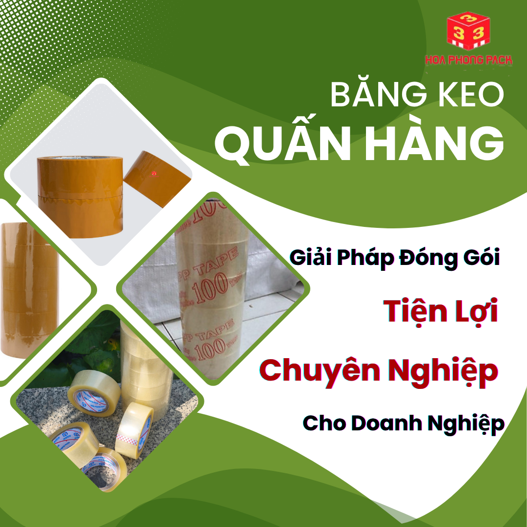 Băng Keo Quấn Hàng – Giải Pháp Đóng Gói Tiện Lợi, Chuyên Nghiệp Cho Doanh Nghiệp